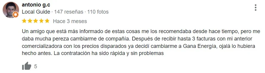 Reseña de Gana Energía