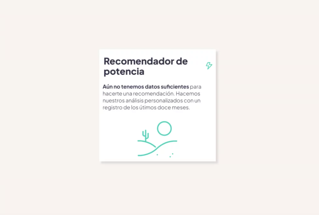 recomendador potencia electrica