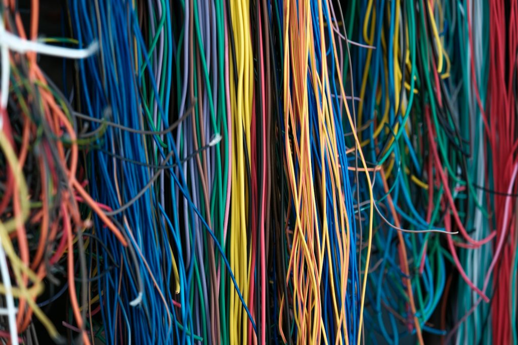 tipos de cables y su color